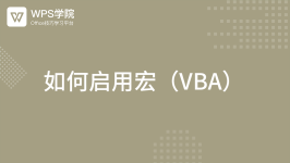 如何获取VBA宏的使用权限